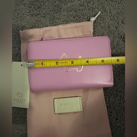 Radley London Pink Medium Leather Bifold Wallet w/dustbag NWT - Picture 6 of 7